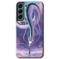 Samsung Galaxy S22 HD Baskılı Kılıf + 9D Tam Ekran Koruyucu - Dragon Snake