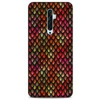 Oppo Reno 2z Kılıf Dragons (8) Baskılı Kılıf Ejderha Deri Pembe