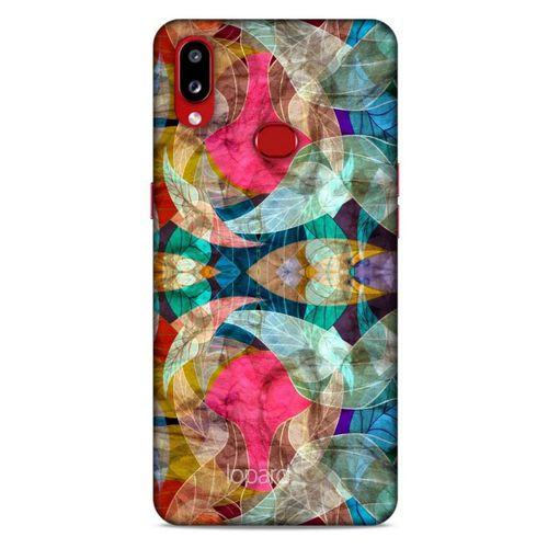 Samsung Galaxy A10s Kılıf Pastel Renkler (10) Full Koruma Kılıfı Fuşya Yeşil