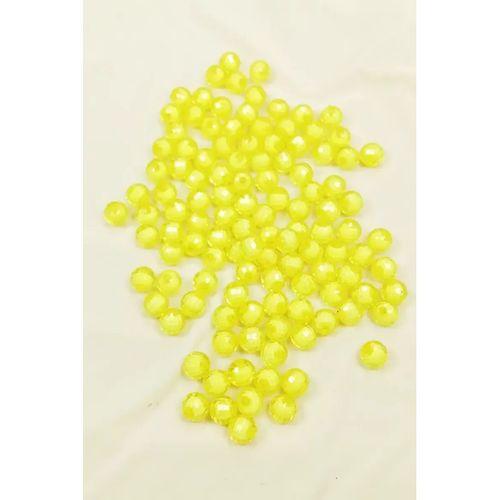 Dünya Boncuk İçten Boncuklu Bileklik Çanta Boncuğu 10 mm 50 gr Sarı - BNC464