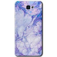 Galaxy J7 Prime Kılıf HD Desen Baskılı Arka Kapak - Spots Lilac