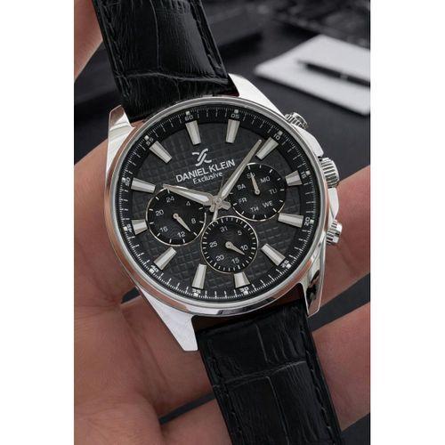 Daniel Klein Erkek Kol Saati 30 Metre Suya Dayanıklı Deri Kordon + Bileklik Hediyeli VS.BLKT.0823