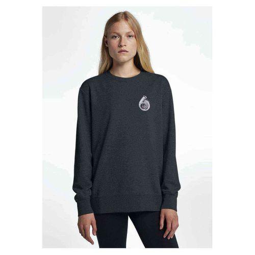 Turbo Göğüs Baskı Baskılı Füme Antrasit Kadın Sweatshirt