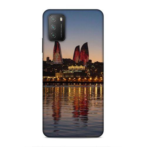 Xiaomi Poco M3 Uyumlu Kılıf Azarbaijan (28) Arka Kapak Alov Kuleleri