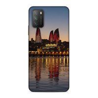 Xiaomi Poco M3 Uyumlu Kılıf Azarbaijan (28) Arka Kapak Alov Kuleleri