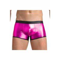 Fantezi Deri Görünümlü Pembe Erkek Boxer - Fantezi Tanga