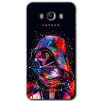 Samsung Galaxy J7 2016 Kılıf HD Desen Baskılı Arka Kapak + Temperli Cam - Father Vader