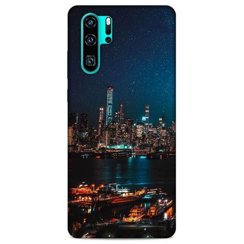 Lopard Huawei P30 Pro Uyumlu Kılıf Gece'S (6) Silikon Kılıf Şehir