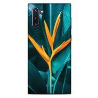 Lopard Samsung Galaxy Note 10 Uyumlu Kılıf Bahar (24) Darbe Emici Kılıf Turuncu