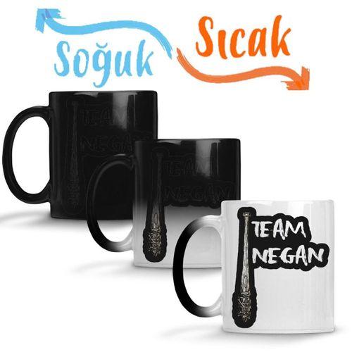 Team Negan Naklejka Sihirli Kupa Bardak Porselen