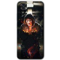 Potkal Hediye Fabrikası Xiaomi Redmi Note 11s 5G Global Kılıf HD Desen Baskılı Arka Kapak - V for Fire