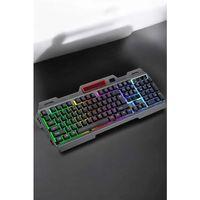 Led Işıklı Klavye Usb Girişli Rgb Işıklı Q Klavye Mouse Hediyeli