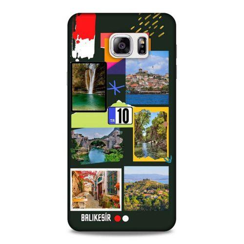 Lopard Samsung Galaxy Note 5 Uyumlu Kılıf Şehirli ※ (10) Balıkesir Full Koruma Kılıfı