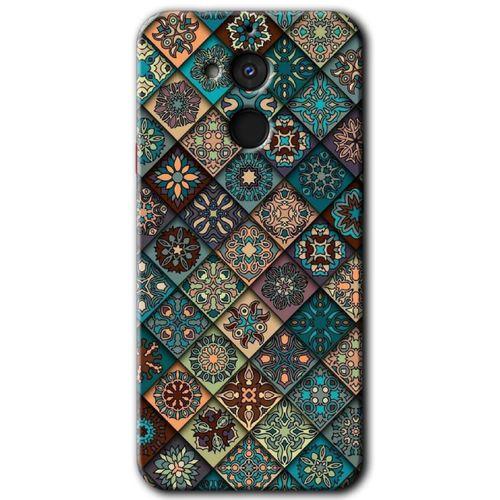 MRCİLETİSİM General Mobile GM 8 Kılıf HD Desen Baskılı Arka Kapak + Temperli Cam - Mat Mandala
