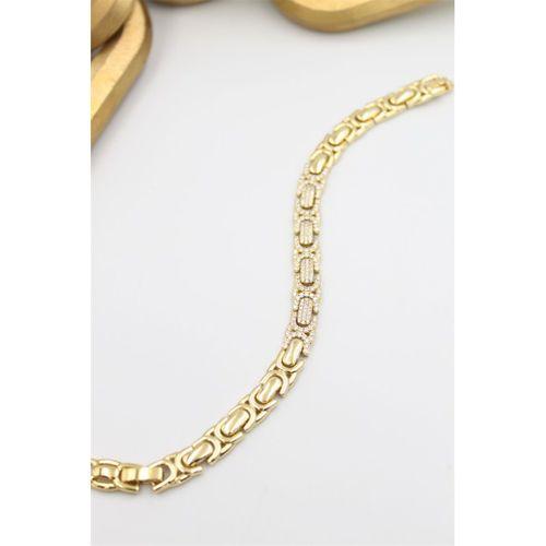 Taşlı Xuping Bileklik - Altın