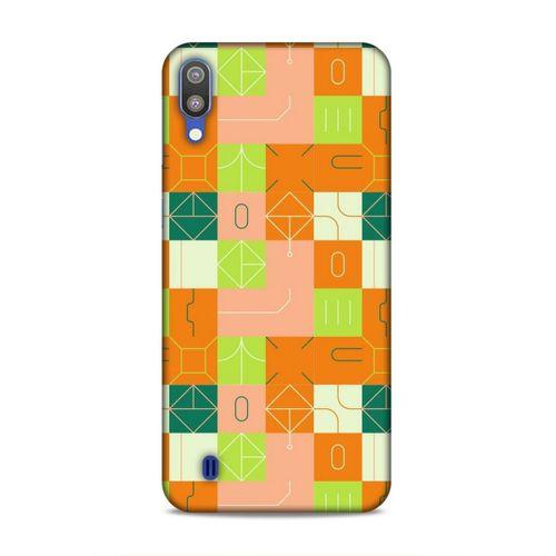 Samsung Galaxy M10 Uyumlu Kılıf Insomnia (48) Bumper Kılıf Fıstık Yeşili Turuncu