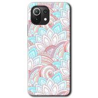 Xiaomi Mi 11 Lite HD Baskılı Kılıf + 9D Tam Ekran Koruyucu - Çin Mandala 1