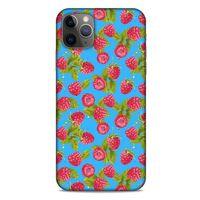 Frutix Ahududu 01 Apple Iphone 11 Pro Max Kılıf Desenli Silikon