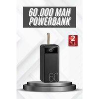 Hızlı Şarj 4 Çıkışlı Powerbank 60.000 Mah Taşınabilir Dijital Göstergeli