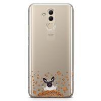 Huawei Mate 20 Lite Kılıf Köpek Maması Pug Arka Kapak Koruma Desenli Full Koruyucu