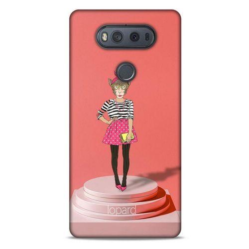 LG K61 Kılıf FunnyMaX (9) Kılıf Gül Kurusu Maymun