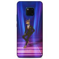 Huawei Mate 20 Pro Kılıf FunnyMaX (44) Tough Armor Kılıf Fuşya Doberman