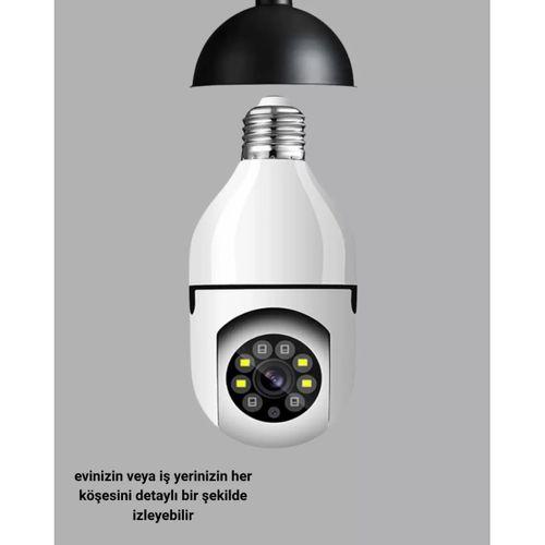 Akıllı Duy Kamera Gece Görüşlü Ve Hareket Algılama Sensörlü