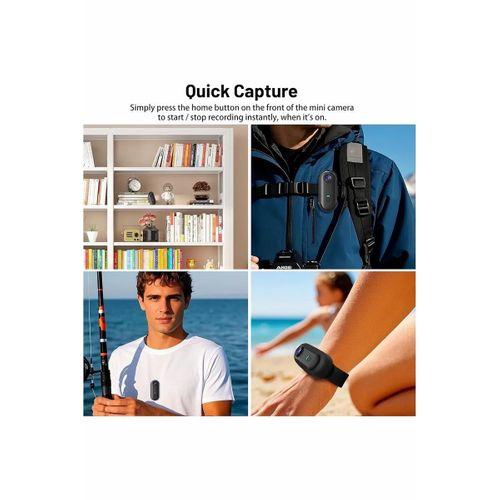 Mini Wıfı Aksiyon Kamerası 1080p Taşınabilir Vücut Kamerası Giyilebilir Video Kaydedici Ipx7 Su Geçirmez