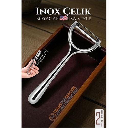 Modacar Inox Soyacak - Sebze Soyacağı - Kabak Dolma Oyacağı 2 li SET