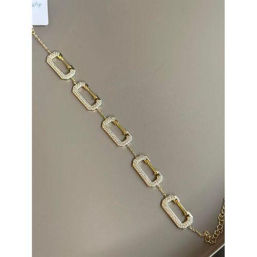 Taşlı Bileklik - Altın