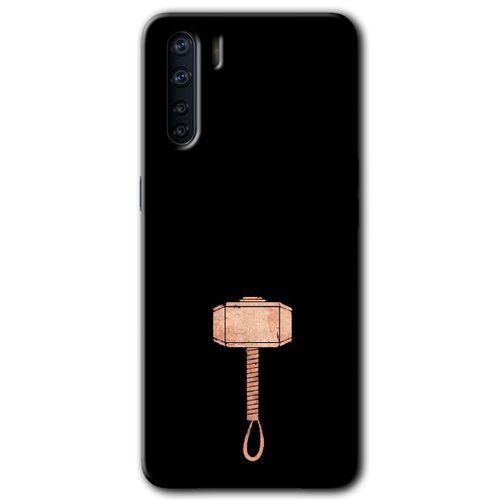 Oppo A91 Kılıf Baskılı Arka Kapak - Thor Çekiç +Tam Ekran Koruyucu