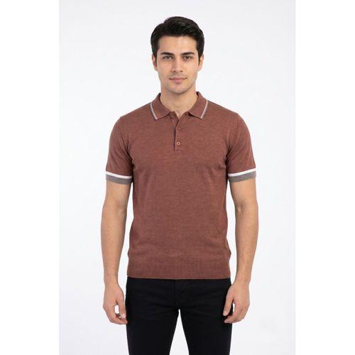 Erkek Polo Yaka Kısa Kollu Triko Tişört Regular Kalıp BGL-ST05559