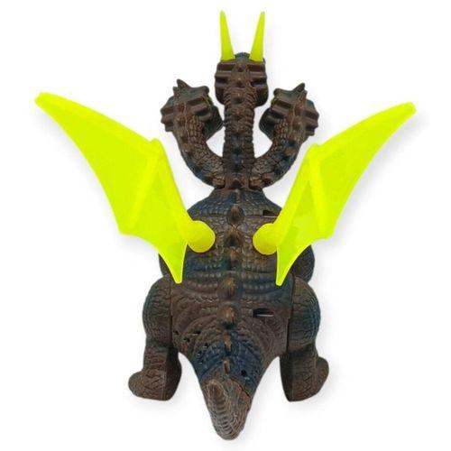 3 Başlı Mitolojik Ejderha - Pilli Yerde Gezen Sesli Figür - WH-3010