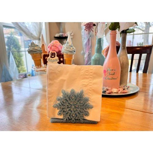 Kar Tanesi Peçetelik (Bu ürün Sadece Plastik parçadır - Almadan Önce Soru Sorabilirsiniz)