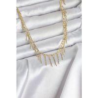 Pirinç Gold Renk Saçaklı Model Kadın Kolye