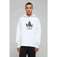 MyName Baskılı Beyaz Erkek Kapşonlu Sweatshirt