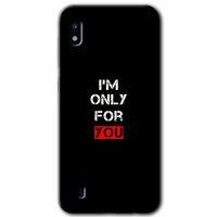 MRCİLETİSİM Samsung Galaxy A10 Kılıf Baskılı Kapak - For You + 5D Tam Kaplayan Cam