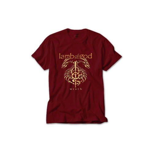 Lamb of God Wrath Dragon Renkli Tişört Sarı Renkli