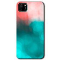 MRCİLETİSİM Huawei Y5P Kılıf HD Desen Baskılı Arka Kapak + Temperli Cam - Flu Işık