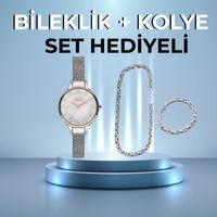Slazenger Sl.09.1897.3.04 32 mm Gri Hasır Kordonlu Kadın Kol Saati AYNI GÜN KARGO