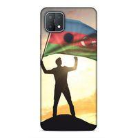 Oppo A15s Uyumlu Kılıf Azarbaijan (3) Kapak Azerbaycan Bayrak