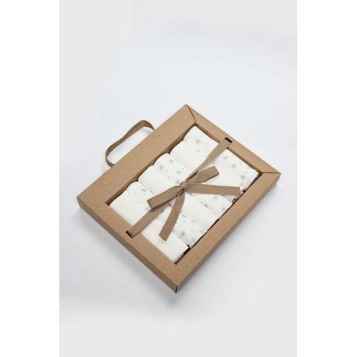 Bistyle Bistyle Stars Kutulu 6lı Penye Mendil 20x20 90104 Mavi