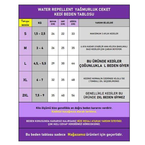 Surf Rain Kedi Yağmurluk Ceket