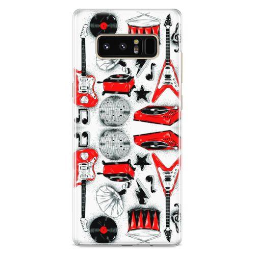 Samsung Galaxy Note 8 Kılıf Elektro Gitar Bateri Arka Kapak Koruma Desenli Full Koruyucu
