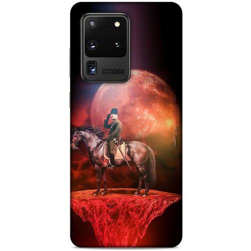 Samsung Galaxy S20 Ultra Kılıf Atatürk (49) Ultra Silikon Kılıf Uzay