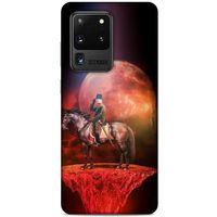 Samsung Galaxy S20 Ultra Kılıf Atatürk (49) Ultra Silikon Kılıf Uzay