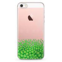 Apple iPhone SE Kılıf Yoncalar Arka Kapak Koruma Desenli Full Koruyucu