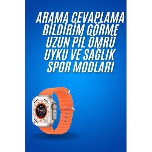 Ultra Akıllı Saat 49 Mm Çift Kordonlu Arama Cevaplama Bluetooth Bağlantılı