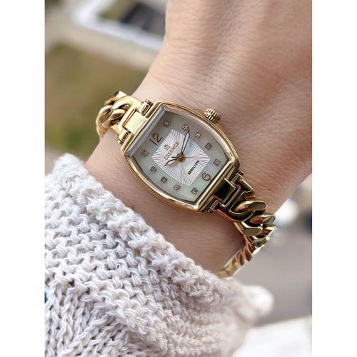 Essence Vintage Seri Küçük Köşeli Kasa Çelik Kararma Renk Atma Yapmaz Kadın Kol Saat+Bileklik 6968.1