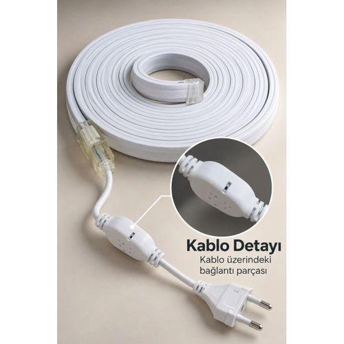 Şerit Aydınlatma Beyaz Işıklı İki Pimli Fişli Model